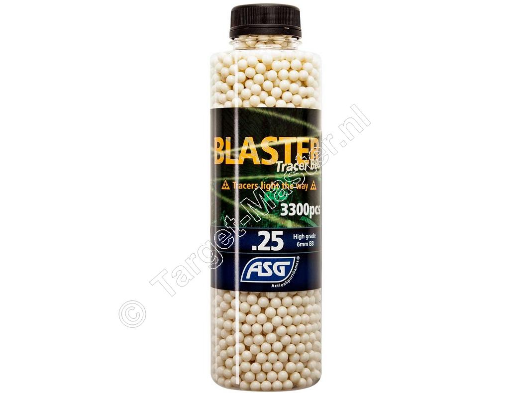 ASG Blaster Green Tracer Airsoft BB 6mm 0.25 gram bottle of 3300